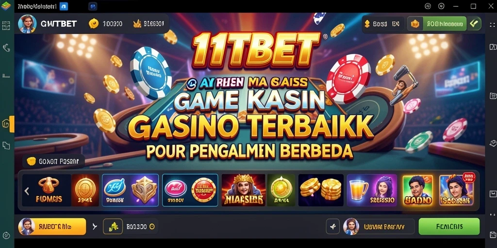 Screenshot utama 11TBET menunjukkan gameplay Kasino yang memukau.