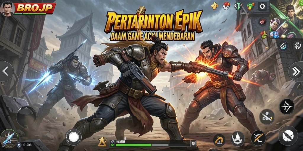 Tampilan gameplay BROJP yang penuh aksi dan menegangkan.