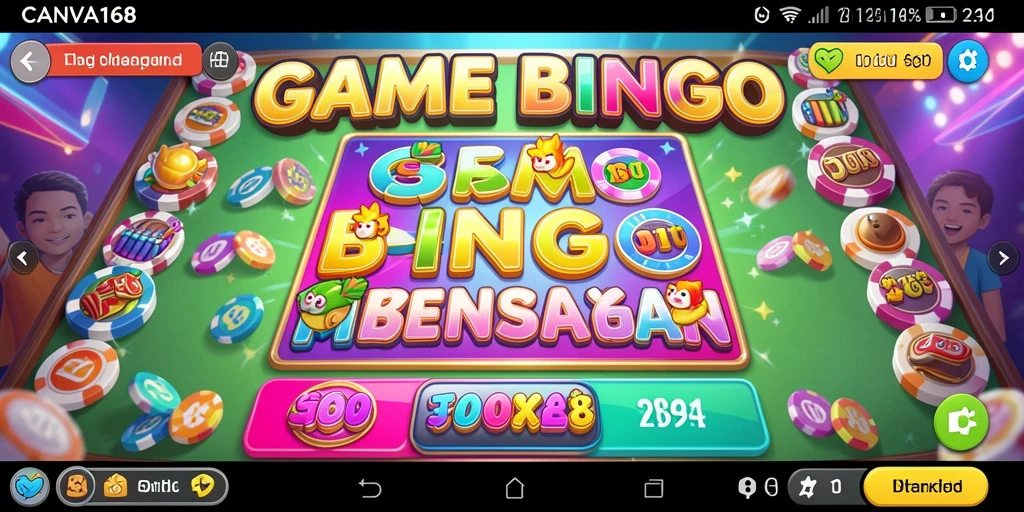 Tampilan gameplay seru dalam CANVA168 Bingo.
