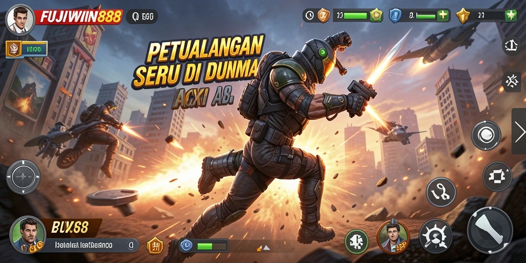 Tampilan dinamis dari gameplay FUJIWIN88 yang penuh aksi.