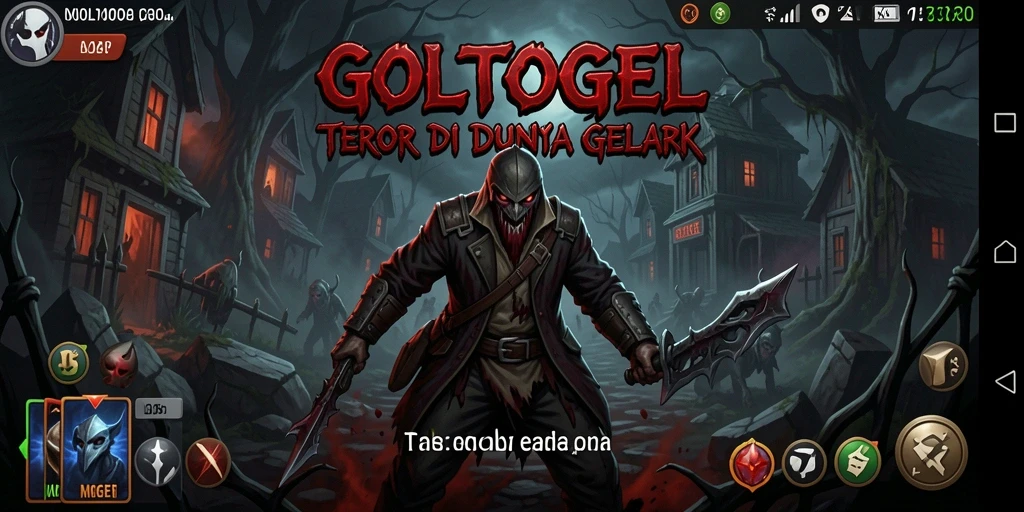 Tangkapan layar utama dari gameplay menyeramkan GOLTOGEL.