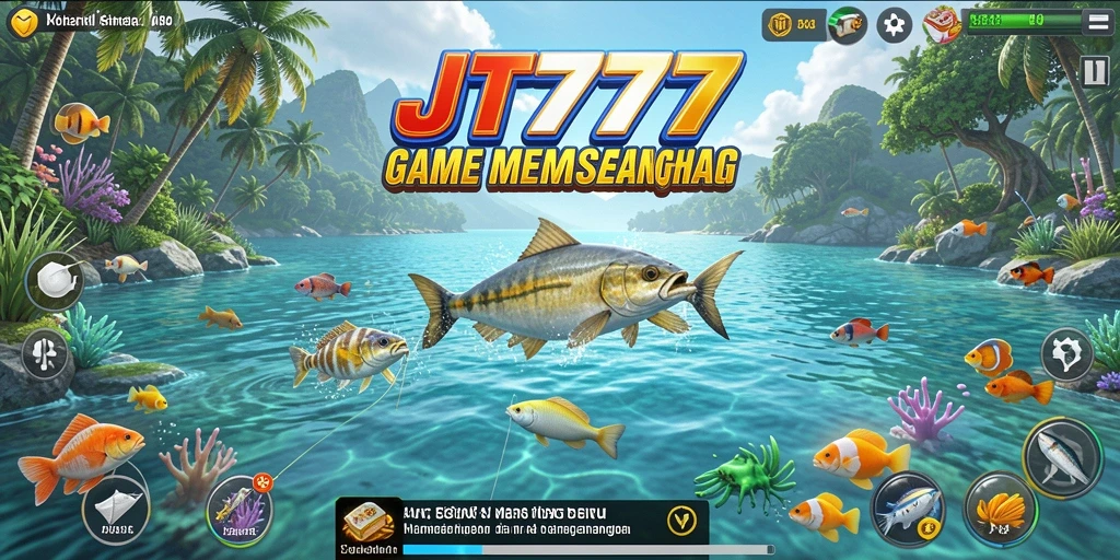 Gameplay JT777 yang menampilkan pengalaman memancing yang seru.