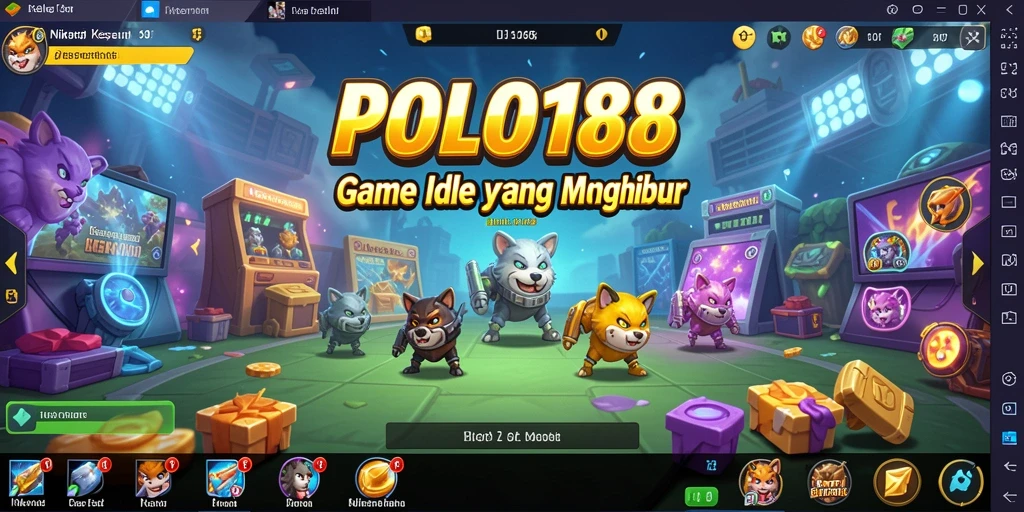 Tampilan gameplay POLO188 dengan karakter yang beraksi dalam mode Idle.