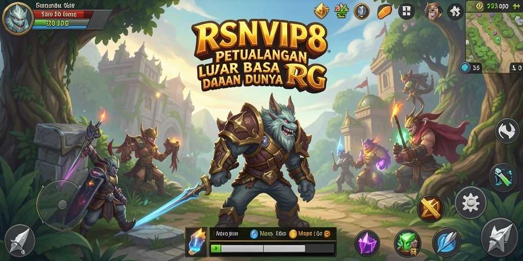 Tampilan gameplay RPG RSNVIP8 yang seru dan menantang.