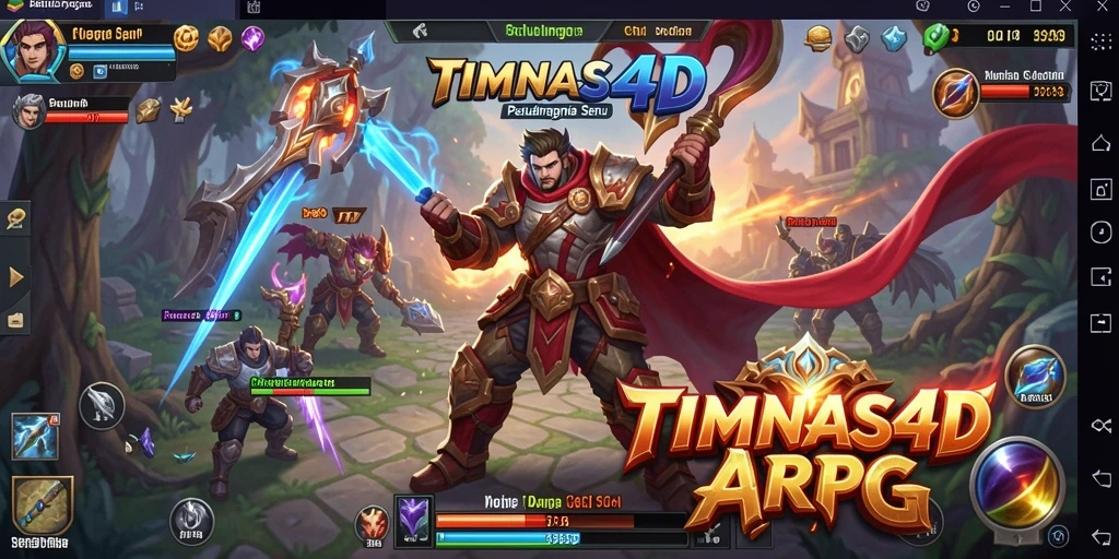 Screenshot gameplay menampilkan karakter beraksi dalam pertempuran ARPG.